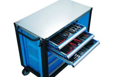 Workshop aluminum alloy frame tool trolley (2)