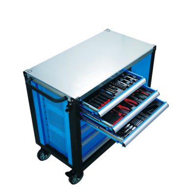 Workshop aluminum alloy frame tool trolley (2)