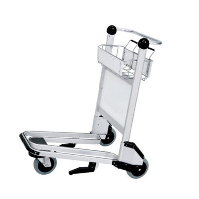 Durable 3-wheel airport trolley for luggage handling