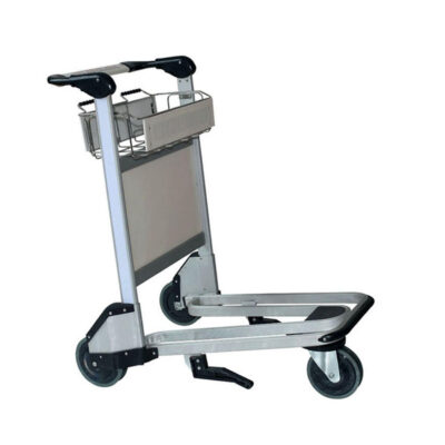 Durable 3-wheel airport trolley for luggage handling