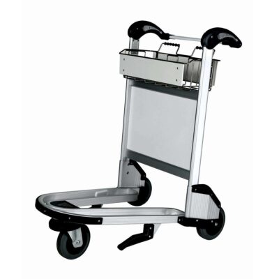 Durable 3-wheel airport trolley for luggage handling