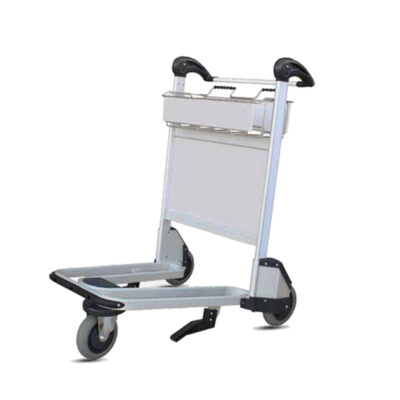 Durable 3-wheel airport trolley for luggage handling