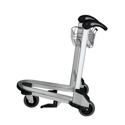 Durable 3-wheel airport trolley for luggage handling