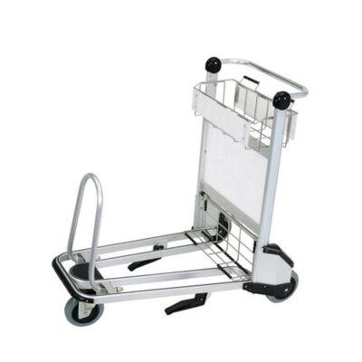 Durable 3-wheel airport trolley for luggage handling