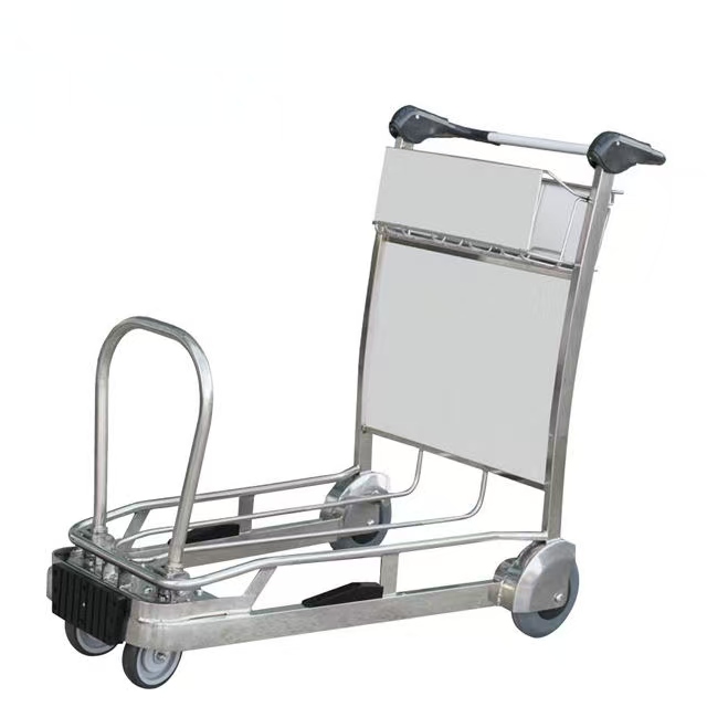 High-quality aluminum passenger luggage airport trolley