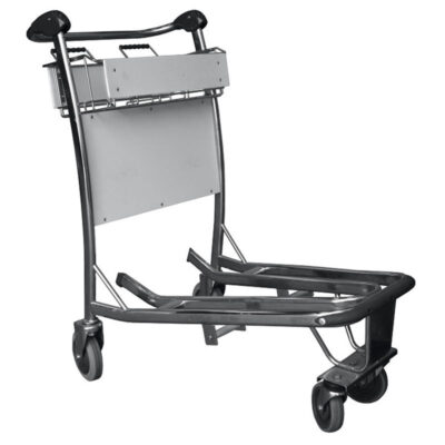 Heavy-duty luggage and cargo airport trolley with strong wheels