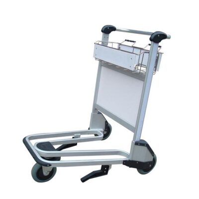 Heavy-duty luggage and cargo airport trolley with strong wheels