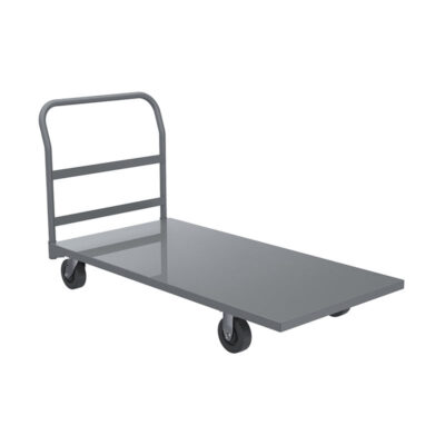 Heavy-duty carbon steel warehouse platform trolley