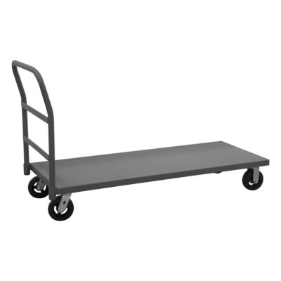 Heavy-duty carbon steel warehouse platform trolley