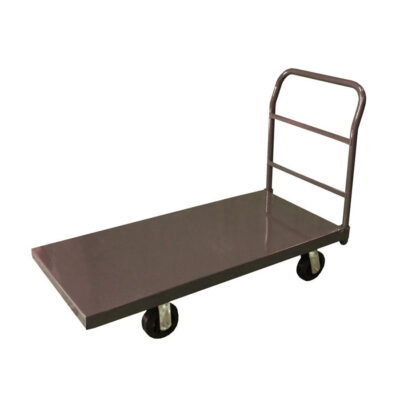 Heavy-duty carbon steel warehouse platform trolley