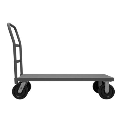 Heavy-duty carbon steel warehouse platform trolley