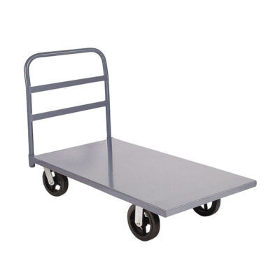 Heavy-duty carbon steel warehouse platform trolley