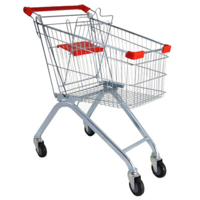 High-quality supermarket shopping trolley for grocery stores