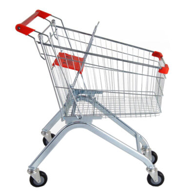 High-quality supermarket shopping trolley for grocery stores