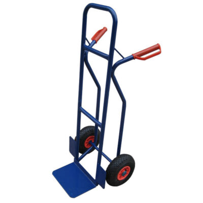 Heavy-duty industrial trolley for warehouse transportation