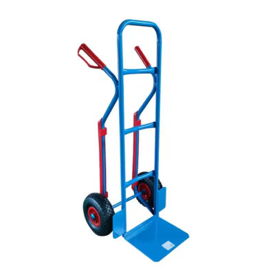 Heavy-duty industrial trolley for warehouse transportation