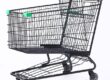 Heavy-duty supermarket shopping trolley for retail use