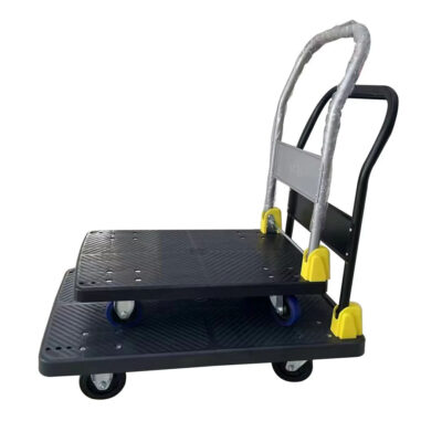 Industrial trolley for loading and transport in warehouses