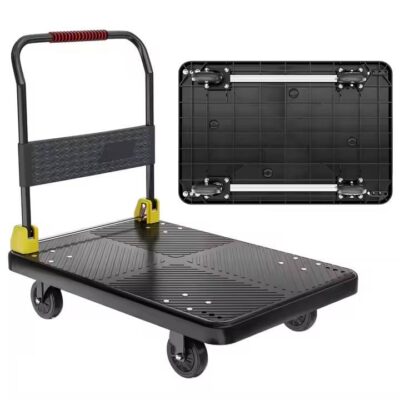 Industrial trolley for loading and transport in warehouses