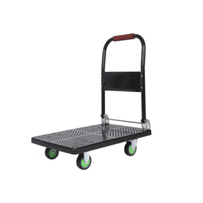 Industrial trolley for loading and transport in warehouses