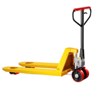 Material handling hand pallet truck for warehouse loading