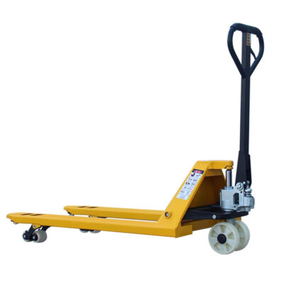 Material handling hand pallet truck for warehouse loading