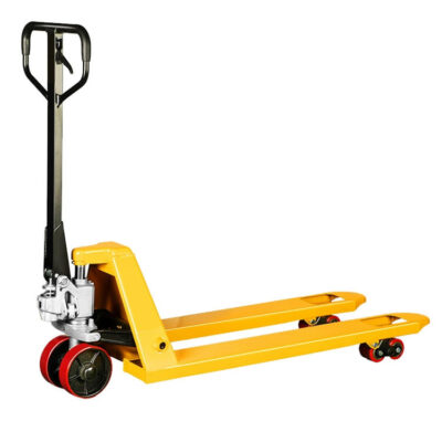 Material handling hand pallet truck for warehouse loading