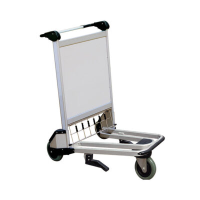 Passenger luggage airport trolley with ergonomic handle