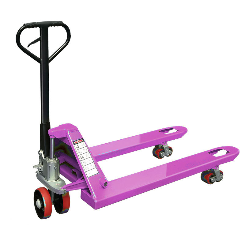 Durable Warehouse Loading Hand Pallet Truck (1) Warehouse loading hand pallet truck with reinforced frame