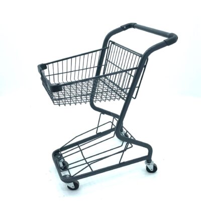 Rust-resistant 4-wheel supermarket shopping trolley