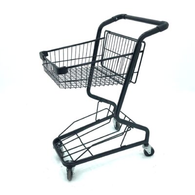 Rust-resistant 4-wheel supermarket shopping trolley