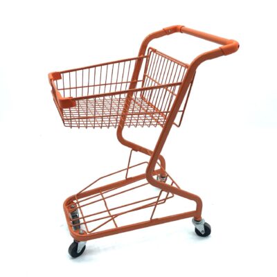 Rust-resistant 4-wheel supermarket shopping trolley