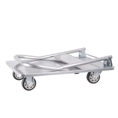 304 stainless steel foldable industrial trolley for warehouse use