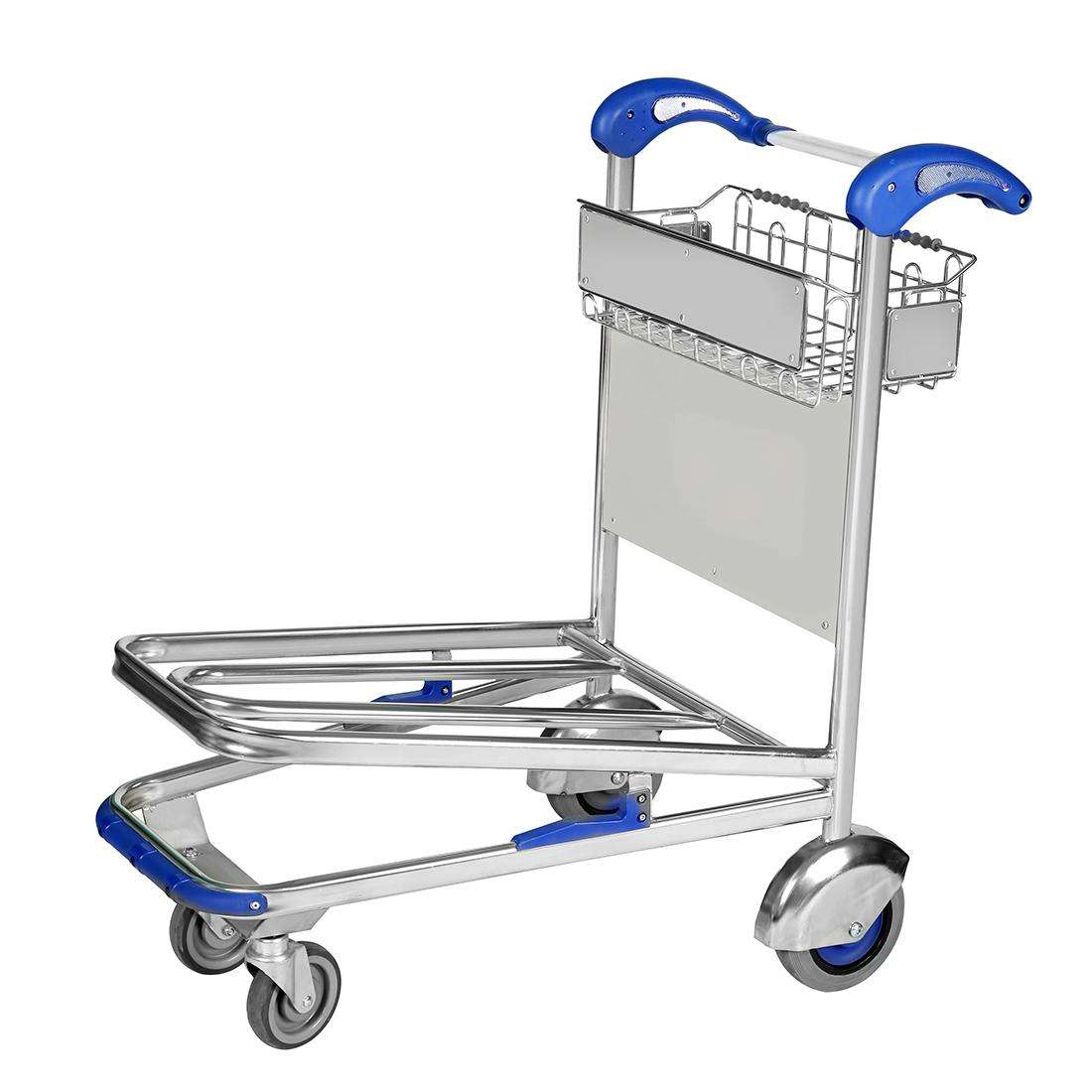 Sturdy Airport Luggage Trolley for Passenger Use (4) Passenger airport trolley with durable frame and smooth wheels