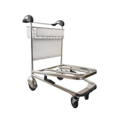 Passenger airport trolley with durable frame and smooth wheels