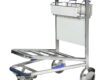 Passenger airport trolley with durable frame and smooth wheels