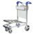 Passenger airport trolley with durable frame and smooth wheels