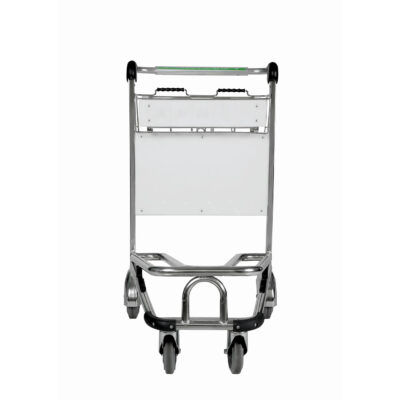 Passenger airport trolley with durable frame and smooth wheels